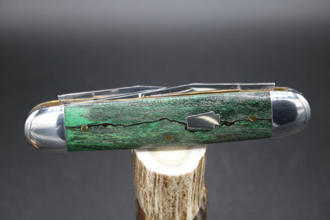 Schatt & Morgan #331 Cigar Muskrat Green Burl Maple 1 of 30 Made.