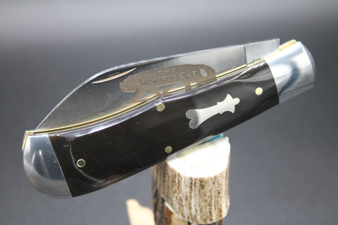 Cooper Cutlery Schatt & Morgan Wampus Cat Buffalo Horn, New Issue.