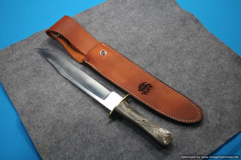 Schatt & Morgan Big Coffin Bowie Knife. White Stag First Run!