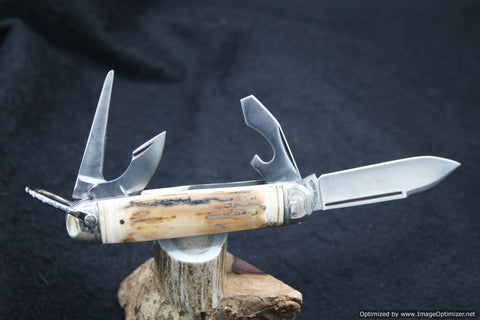 Tuna Valley Cutlery Mammoth Bark Ivory Scout Knife.