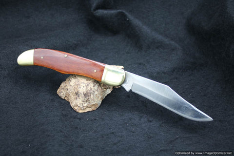 KA-BAR Stag 1193 Wood Handle Linerlock.