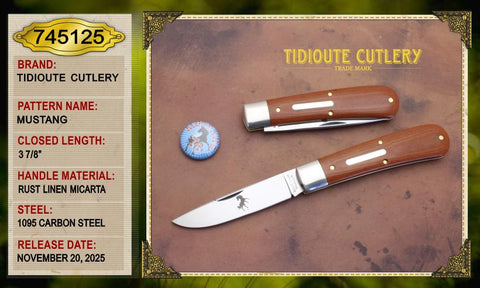 Great Eastern Cutlery Tidioute #74125 Rust Linen Micarta