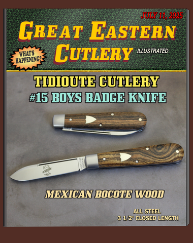 Great Eastern Cutlery Tidioute #152125STL Bocote Wood