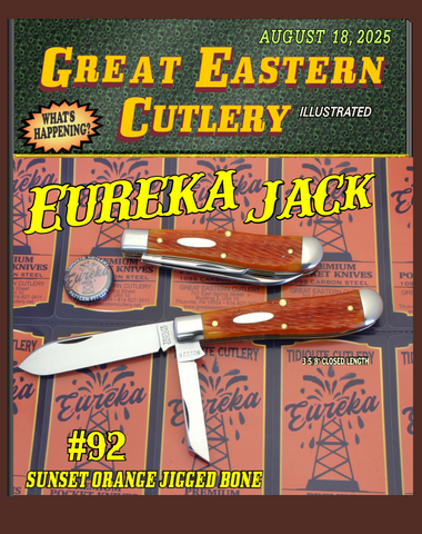 Great Eastern Cutlery Tidioute # 922225 Sunset Orange Jigged Bone