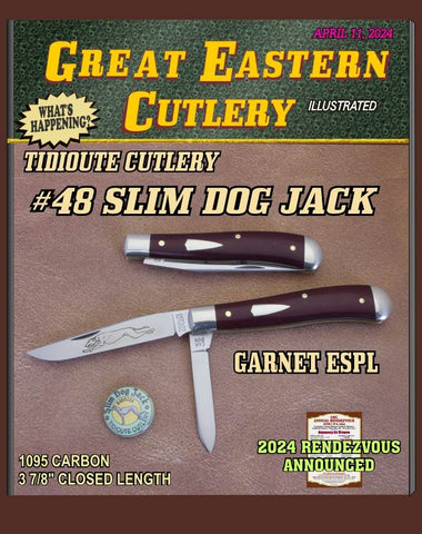 Great Eastern Cutlery #488224 Tidioute Garnet ESPL Slim Dog Jack