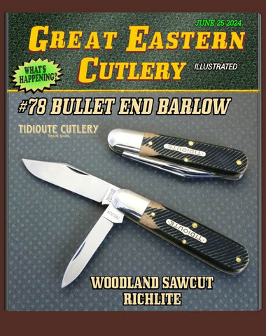 Great Eastern Cutlery #781224 Woodland Sawcut Richlite. STORE KNIFE
