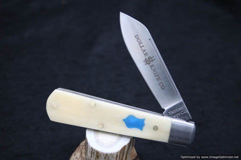 Cooper Cutlery Dollar Knife Company Natural Camel Bone
