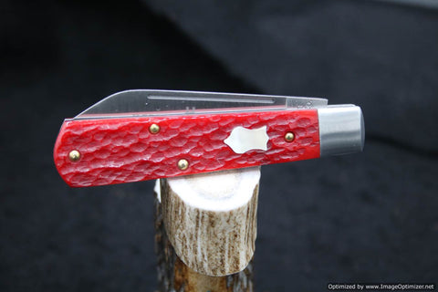 Cooper Cutlery Dollar Knife Culpepper Red Jig Bone, Mammoth Shield $ 160.00