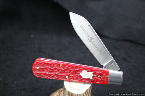 Cooper Cutlery Dollar Knife Culpepper Red Jig Bone, Mammoth Shield $ 160.00