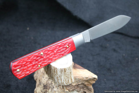 Cooper Cutlery Dollar Knife Culpepper Red Jig Bone, Mammoth Shield $ 160.00