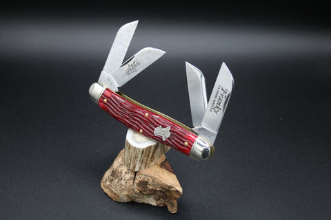 Great Eastern Cutlery #913424 Northfield SFO Blood Red Jigged Bone Dynamite Knife