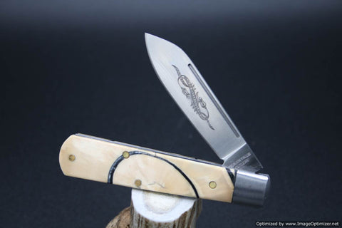 Cooper Cutlery Ring Mammoth Ivory Beaver Falls Jack Knife