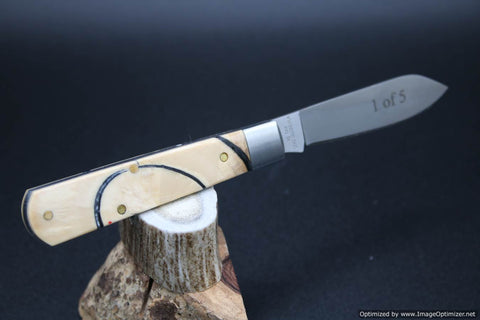 Cooper Cutlery Ring Mammoth Ivory Beaver Falls Jack Knife