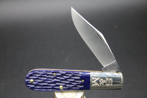 Cooper Cutlery Schatt & Morgan Burple Jigged Bone Barlow---Clip Blade