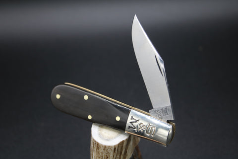 Cooper Cutlery Schatt & Morgan C 69 Buffalo Horn Barlow---Clip Blade.