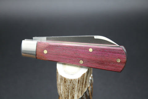 Cooper Cutlery Dollar Knife Blood Wood with Black Shield