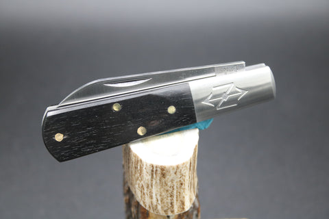 Cooper Cutlery Matteawan New York Knife 1506 Smooth Ebony Barlow