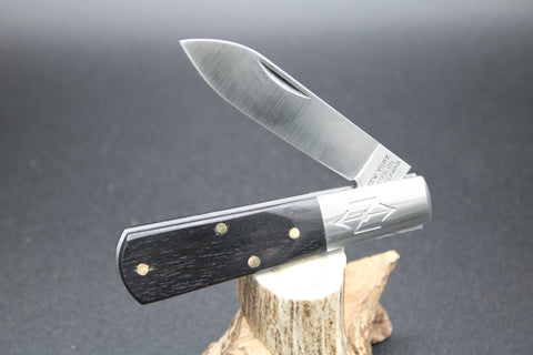 Cooper Cutlery Matteawan New York Knife 1506 Smooth Ebony Barlow