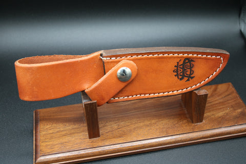 Cooper Cutlery 50 Red Jigged Bone Schatt & Morgan Fixed Blade