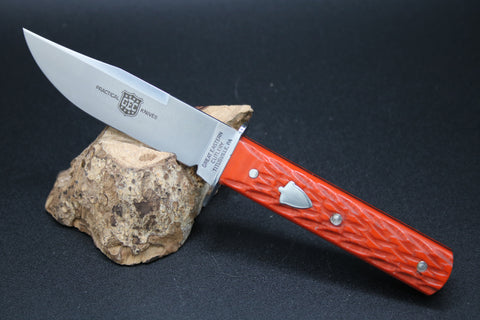 Great Eastern Cutlery H0125 Jigged Orange Micarta