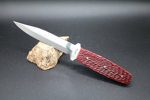 Cooper Cutlery Schatt & Morgan Antique Red Jig Handles Pig Sticker