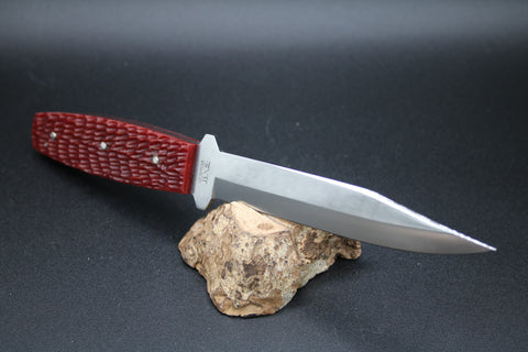 Cooper Cutlery Schatt & Morgan Antique Red Jig Handles Pig Sticker