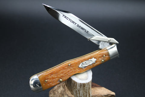 Case Classic Tested 61011 1/2 Antique Orange Bone Cheetah .