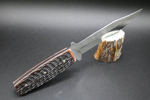 Cooper Cutlery Schatt & Morgan Antique Brown Jig Handles Pig Sticker