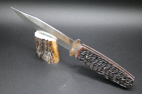 Cooper Cutlery Schatt & Morgan Antique Brown Jig Handles Pig Sticker