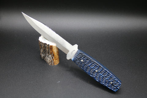 Cooper Cutlery Schatt & Morgan Antique Blue Jig Handles Pig Sticker