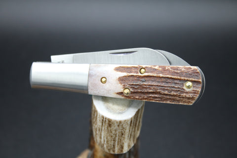 Cooper Cutlery New York Knife Sambar Stag Two Blade Barlow