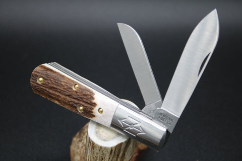 Cooper Cutlery New York Knife Sambar Stag Two Blade Barlow