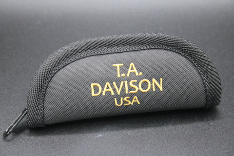 Todd Davison Made #2204 Famous Davison Striper. Black and Gold Box Elder