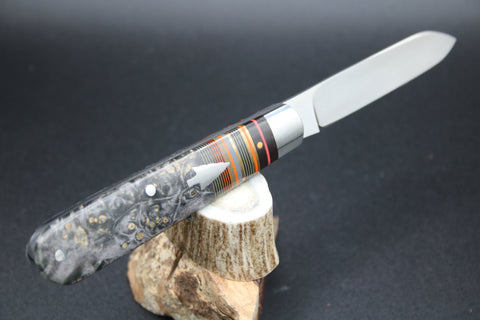 Todd Davison Made #2204 Famous Davison Striper. Black and Gold Box Elder