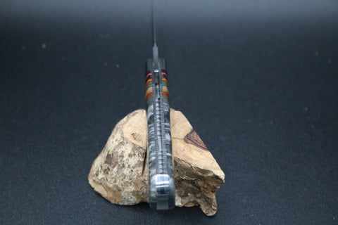 Todd Davison Made #2204 Famous Davison Striper. Black and Gold Box Elder