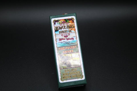 Cooper Cutlery Beaver Falls Ebony Barn Door Strap Hinge Knife