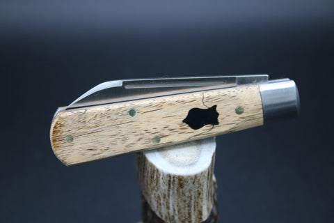Cooper Cutlery Spalted Tamarind with Black Shield Dollar Knife