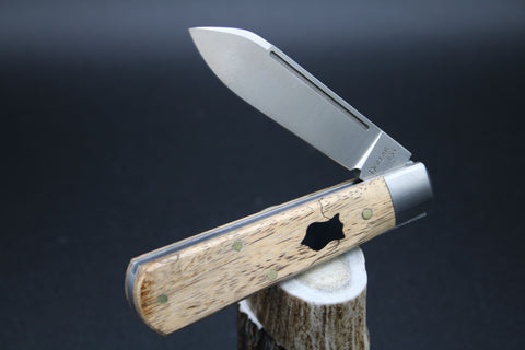 Cooper Cutlery Spalted Tamarind with Black Shield Dollar Knife