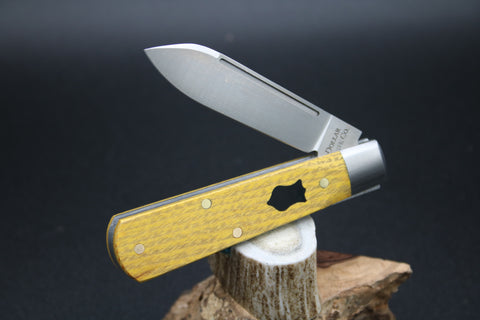 Cooper Cutlery Osage Orange with Black Shield Dollar Knife