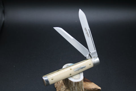 Great Eastern Northfield #412226 Town Physician Bone Burlap Micarta.