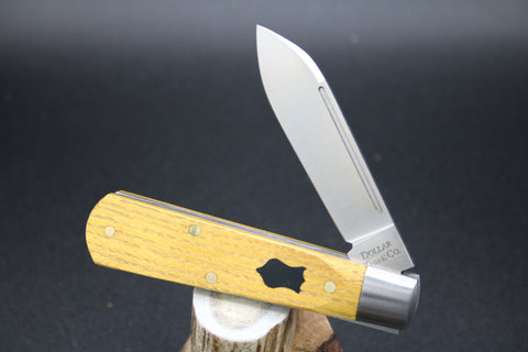 Cooper Cutlery Osage Orange Wood with Black Shield Dollar Knife