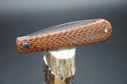 Dodd Davison #2749 Shadow Pattern Cross Cut Micarta
