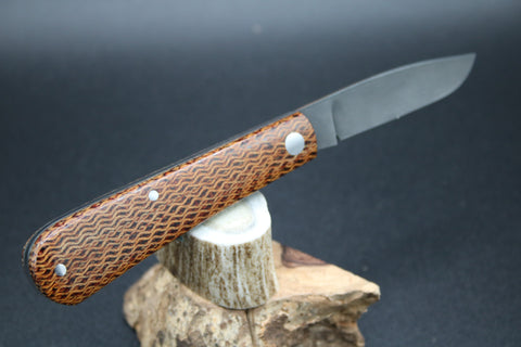 Dodd Davison #2749 Shadow Pattern Cross Cut Micarta