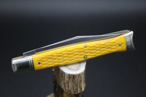 Great Eastern Cutlery #631226SS Jigged Yellow Micarta Fish Knife
