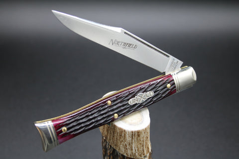 Great Eastern Cutlery #631226 Northfield Fish Tail Black Plum Jigged Bone