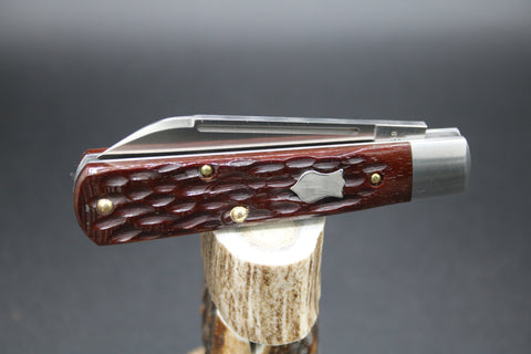 Cooper Cutlery Beaver Falls Brown Jigged Bone With Mirror Shield.
