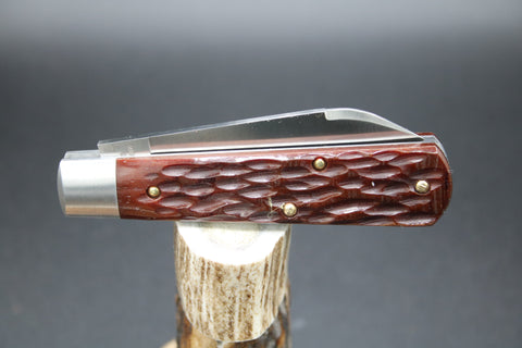 Cooper Cutlery Beaver Falls Brown Jigged Bone With Mirror Shield.