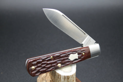 Cooper Cutlery Beaver Falls Brown Jigged Bone With Mirror Shield.