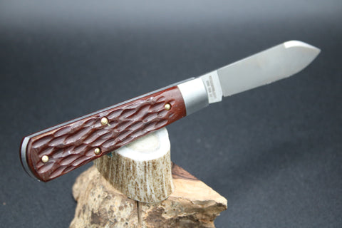 Cooper Cutlery Beaver Falls Brown Jigged Bone With Mirror Shield.