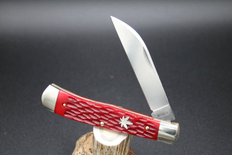 Cooper Cutlery W5119 Red Jigged Bone Weed & Company Trapper.